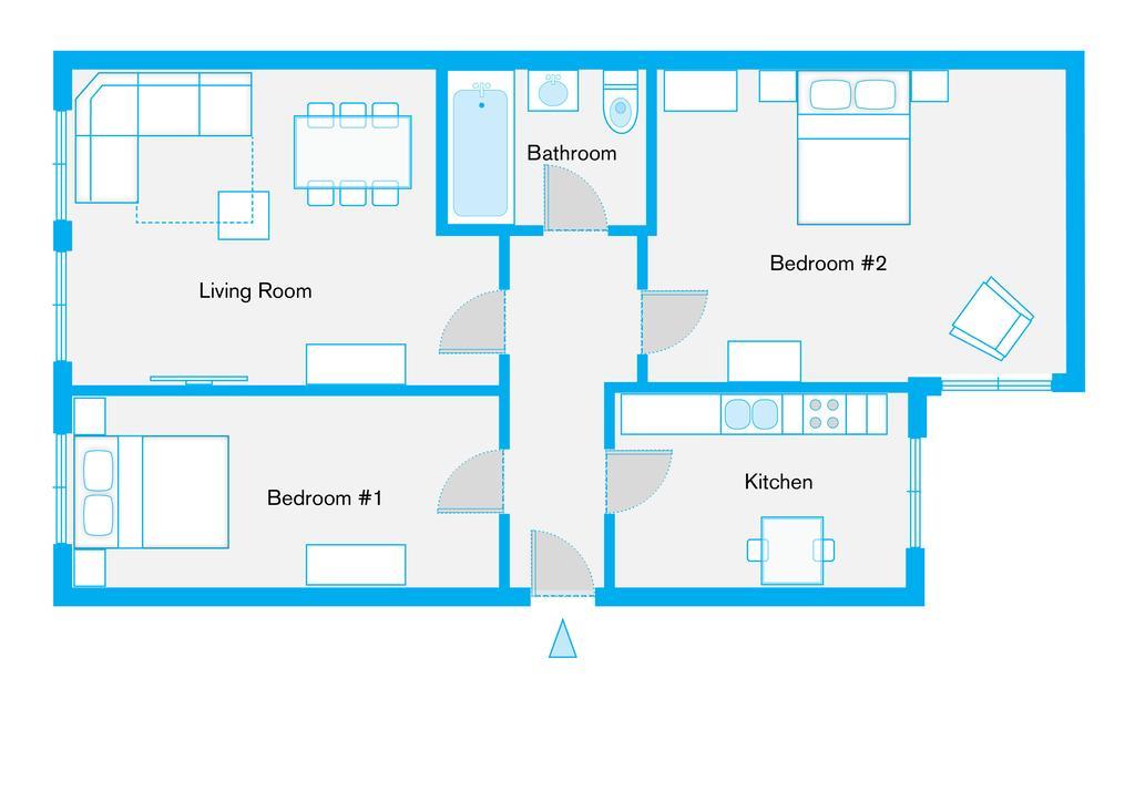 The Rheinsberger - Cosy 2Br One Living Room Up To 6 Berlin Værelse billede
